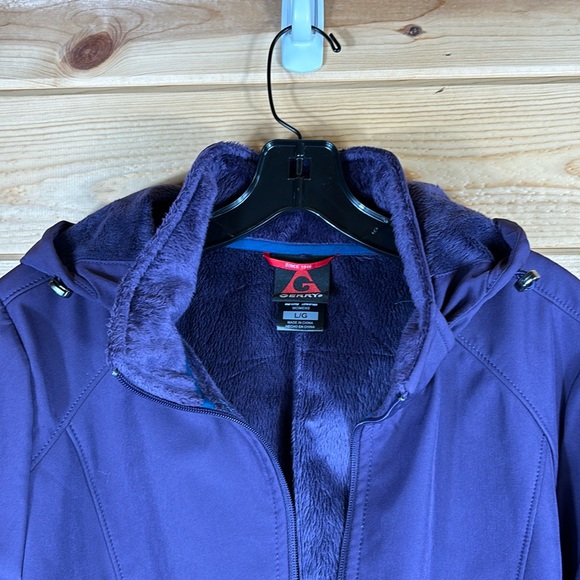 GERRY Jacket with Detachable Hood, Fuzzy Inside, Purple, Size Large - Picture 2 of 10